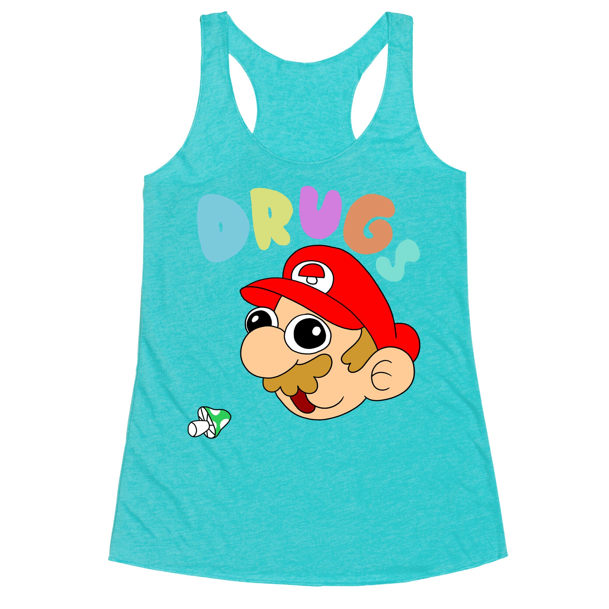 Mario On Drugs Racerback Tank